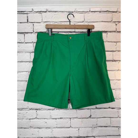 Men's Polo Ralph Lauren Pleated Golf Shorts size 38 Green 1990’s Vintage Y2K - Picture 2 of 10